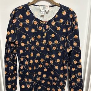 Ann Klein Nautical Anchor Top